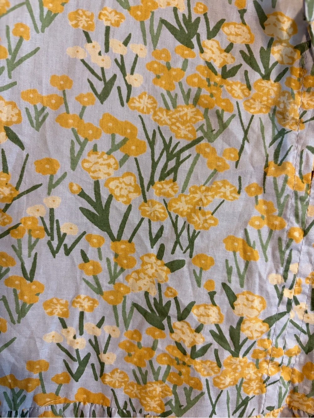 NWT Mata Traders Thais Tiered Midi Dress XS Navy Yellow Botanical Floral Cotton - Picture 2 of 6